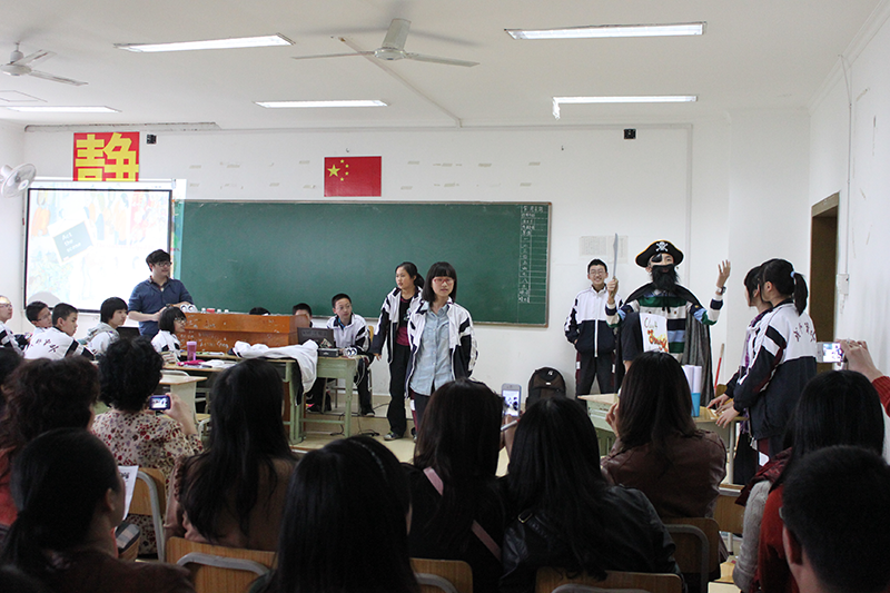 广州、石家庄两地英语教师到我校观摩《典范英(图6)